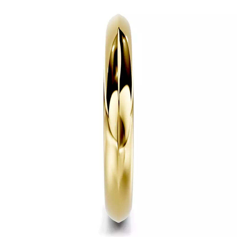 14K Yellow Gold Serra Knife Edge Band (2.5mm)