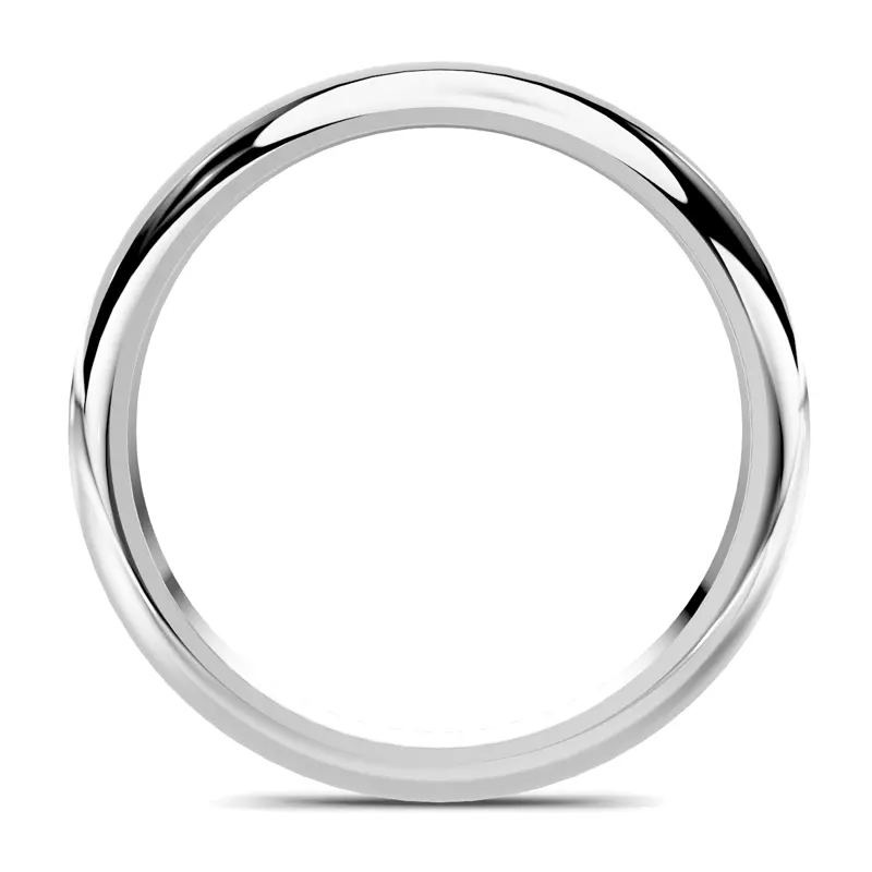 18K White Gold Serra Knife Edge Band (2.5mm)