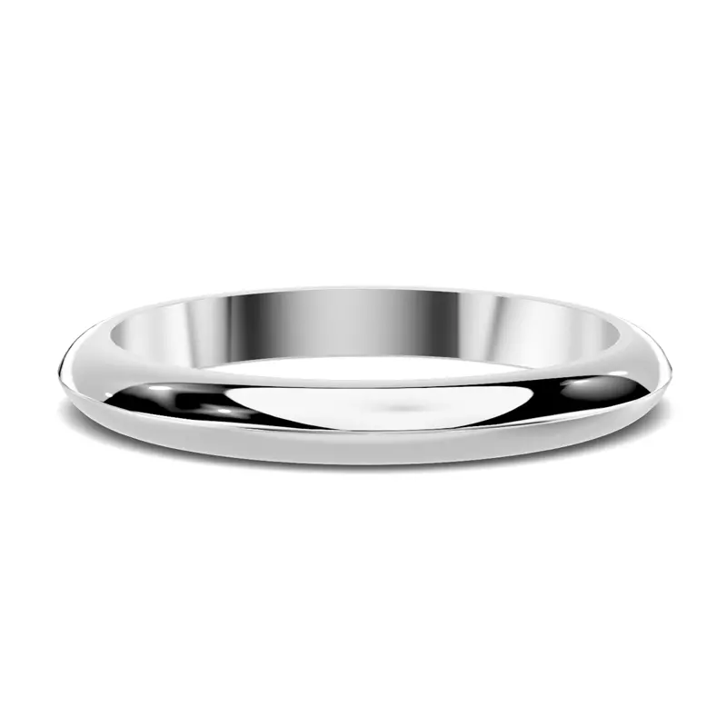 18K White Gold Serra Knife Edge Band (2.5mm)