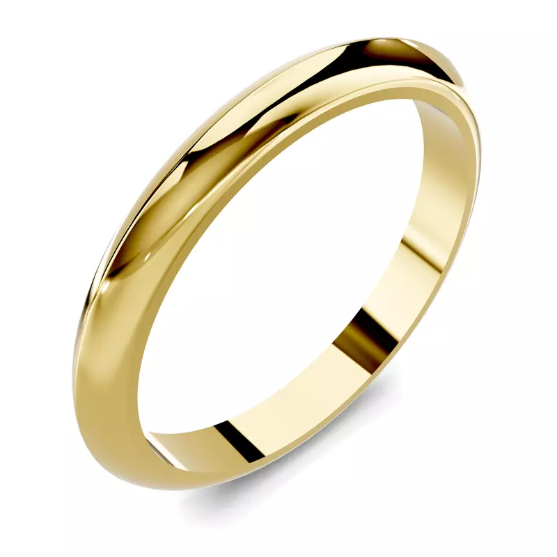 18K Yellow Gold Serra Knife Edge Band (2.5mm)