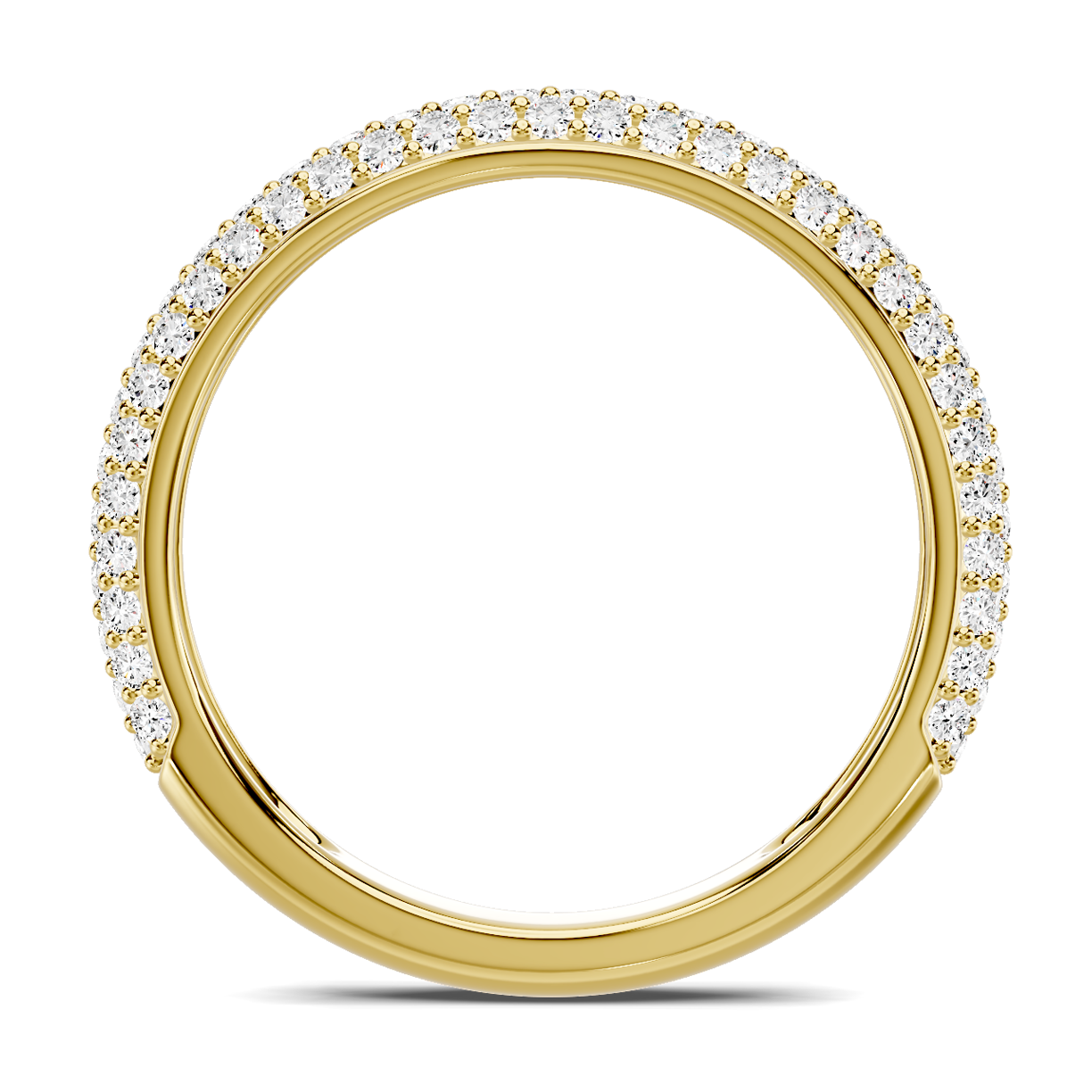18K Yellow Gold Selora Rolled Pavé Band