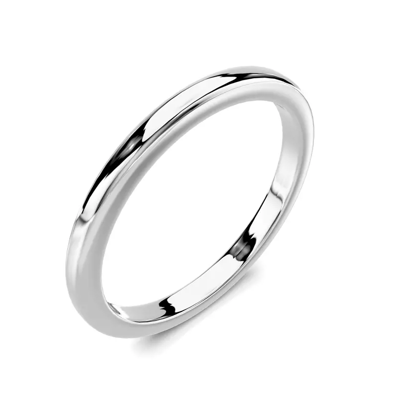 14K White Gold Avalon Classic Wedding Band