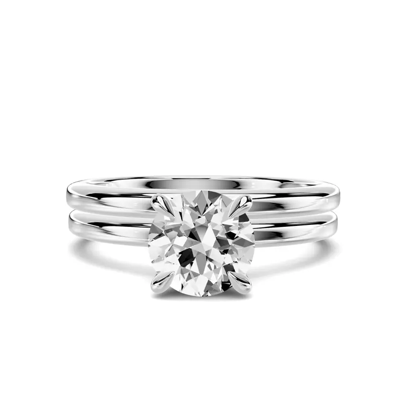 14K White Gold Avalon Classic Wedding Band