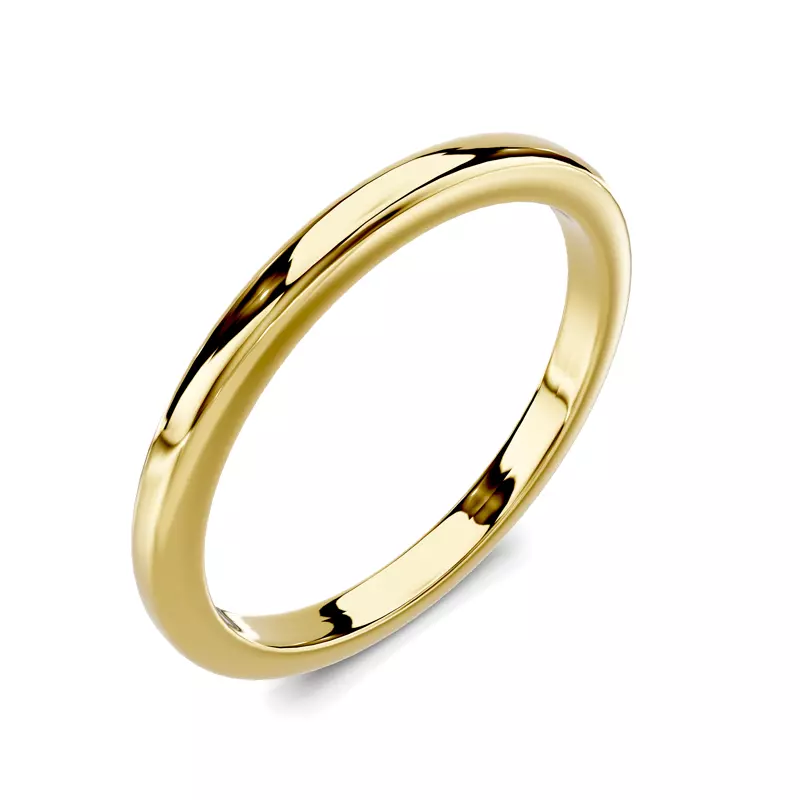 14K Yellow Gold Avalon Classic Wedding Band
