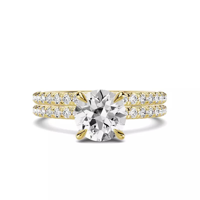 18K Yellow Gold Avalon Classic Pavé Wedding Band