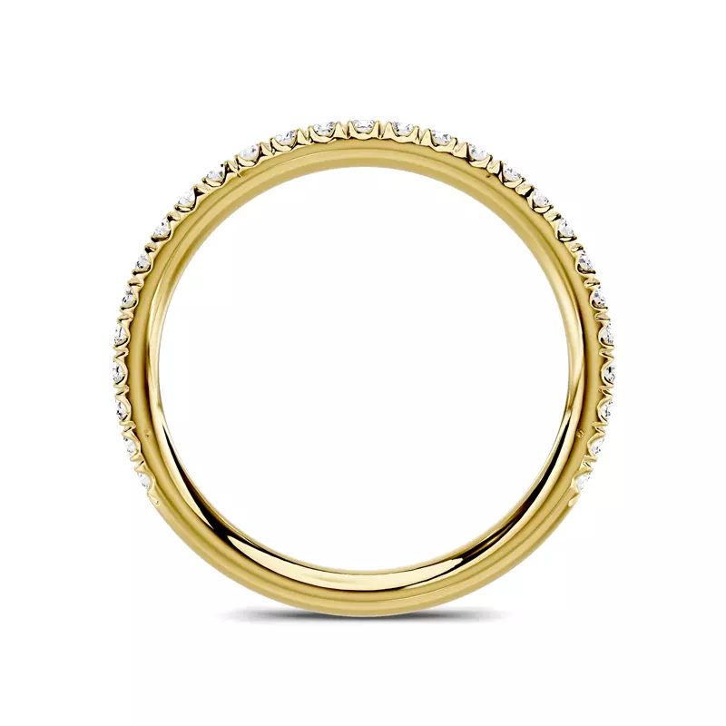 18K Yellow Gold Avalon Classic Pavé Wedding Band