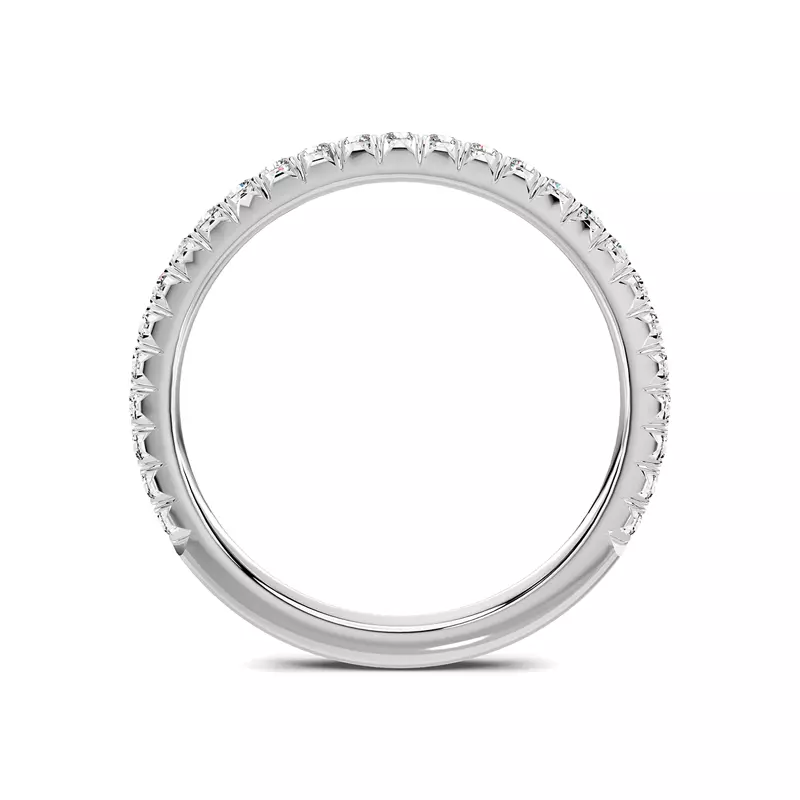 18K White Gold Lumina French Pavé Band (1/3 ct. tw.)