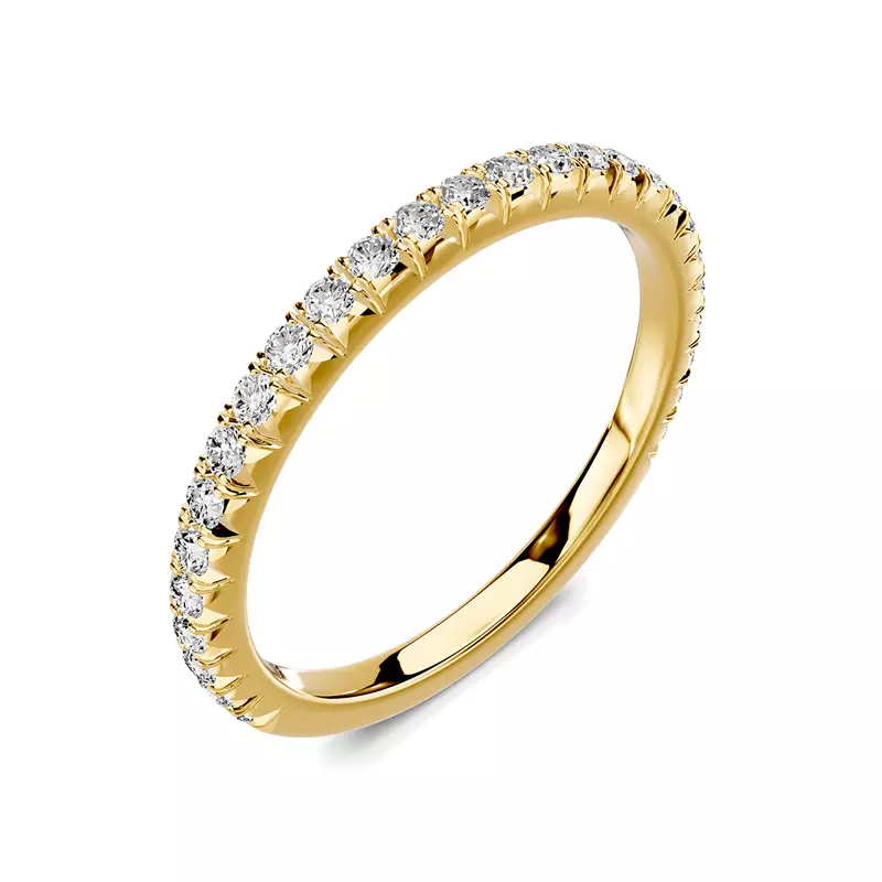 18K Yellow Gold Lumina French Pavé Band (1/3 ct. tw.)