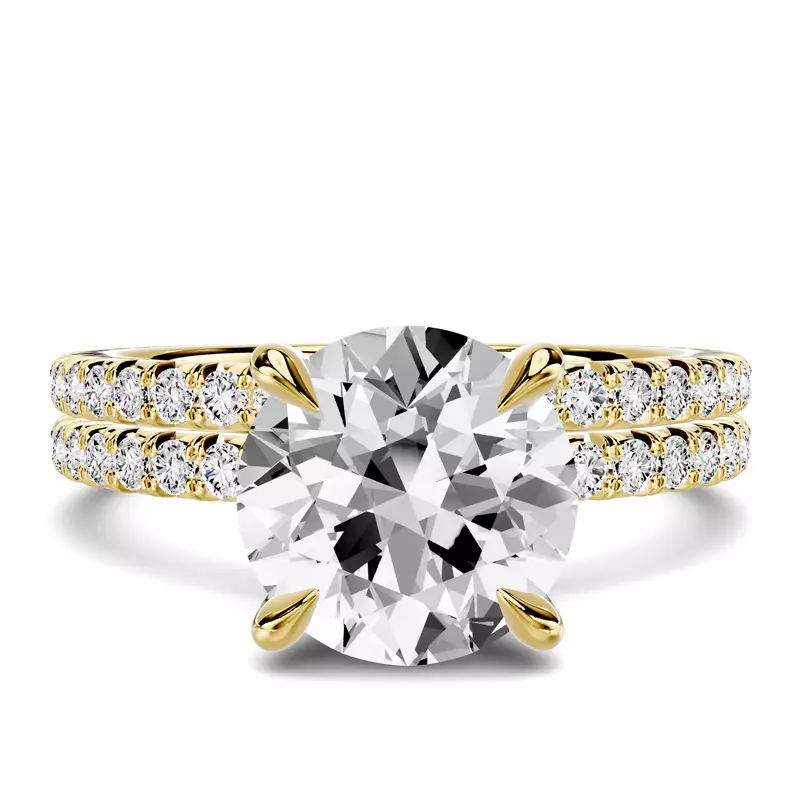 18K Yellow Gold Lumina French Pavé Band (1/3 ct. tw.)