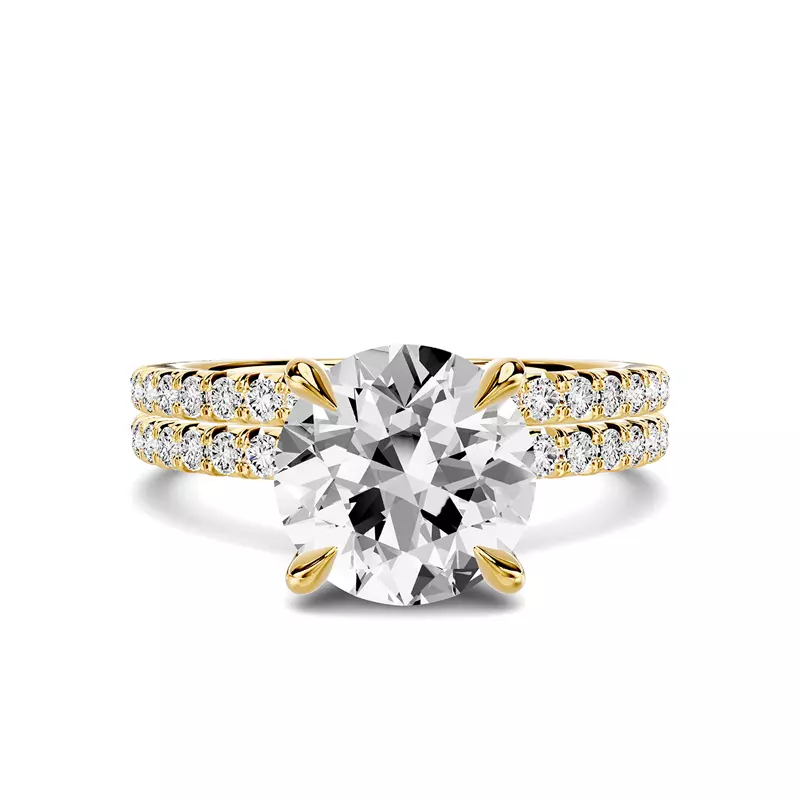 18K Yellow Gold Lumina French Pavé Band (1/3 ct. tw.)