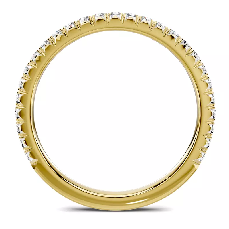 18K Yellow Gold Lumina French Pavé Band (1/3 ct. tw.)