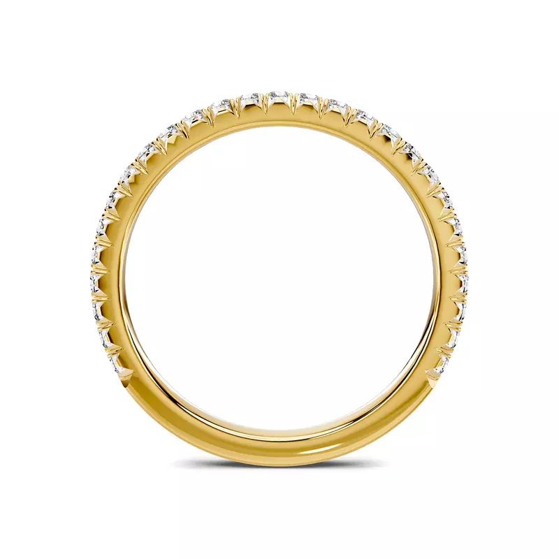 18K Yellow Gold Lumina French Pavé Band (1/3 ct. tw.)