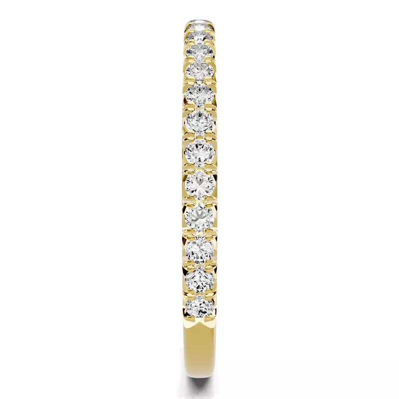 18K Yellow Gold Lumina French Pavé Band (1/3 ct. tw.)