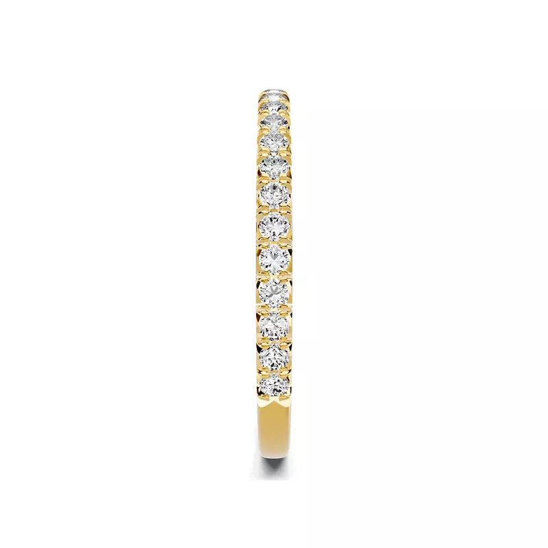 18K Yellow Gold Lumina French Pavé Band (1/3 ct. tw.)