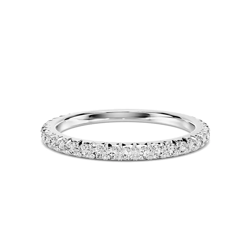 Platinum Lumina French Pavé Lab Band (1/3 ct. tw.)
