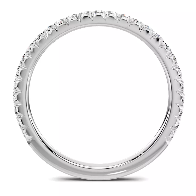 Platinum Lumina French Pavé Lab Band (1/3 ct. tw.)