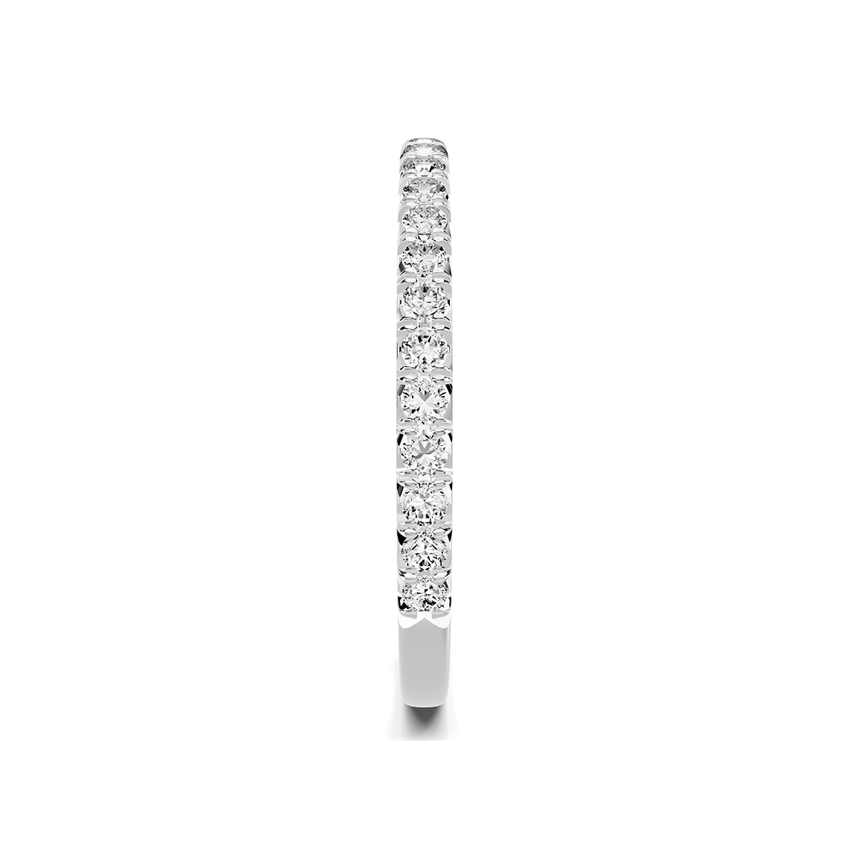 Platinum Lumina French Pavé Lab Band (1/3 ct. tw.)