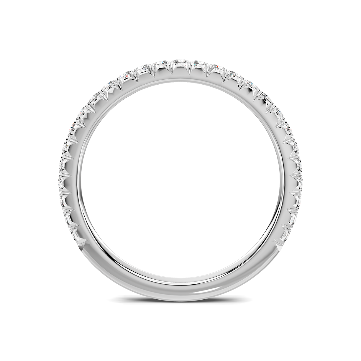 Platinum Lumina French Pavé Band (1/3 ct. tw.)