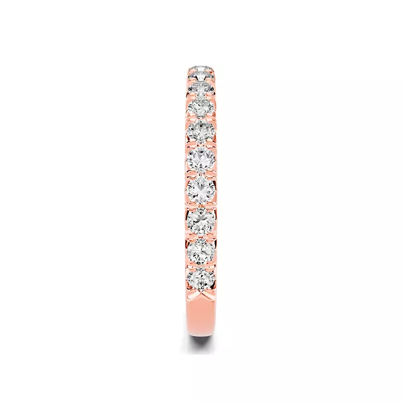 14K Rose Gold Lumina French Pavé Lab Band (1/2 ct. tw.)