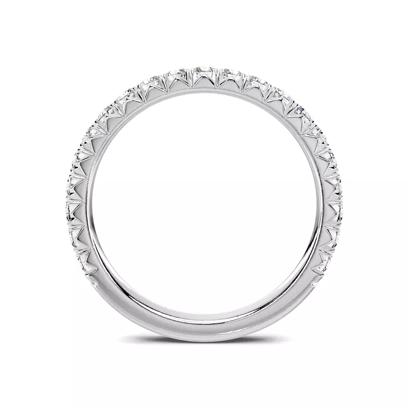 18K White Gold Lumina French Pavé Lab Band (1/2 ct. tw.)