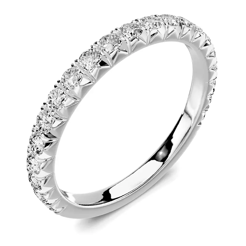 18K White Gold Lumina French Pavé Band (1/2 ct. tw.)