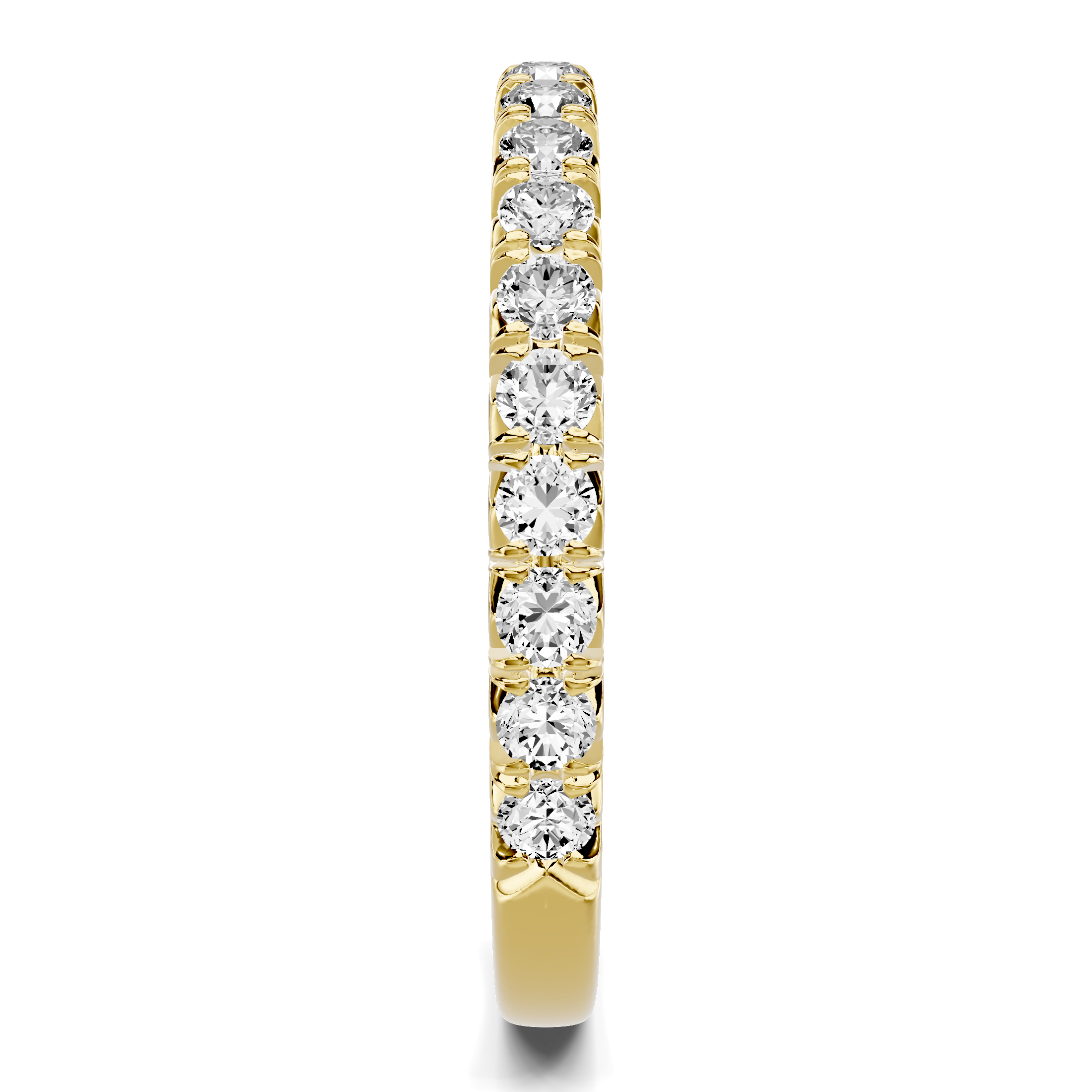 18K Yellow Gold Lumina French Pavé Lab Band (1/2 ct. tw.)