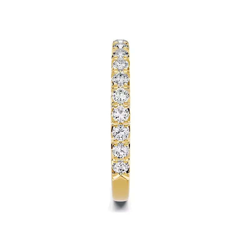 18K Yellow Gold Lumina French Pavé Lab Band (1/2 ct. tw.)