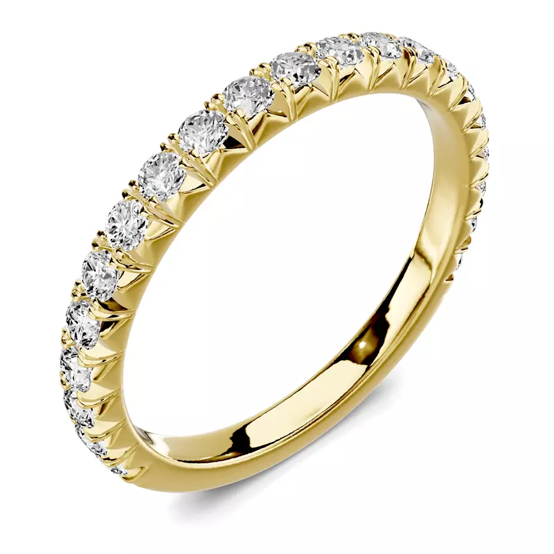 18K Yellow Gold Lumina French Pavé Band (1/2 ct. tw.)