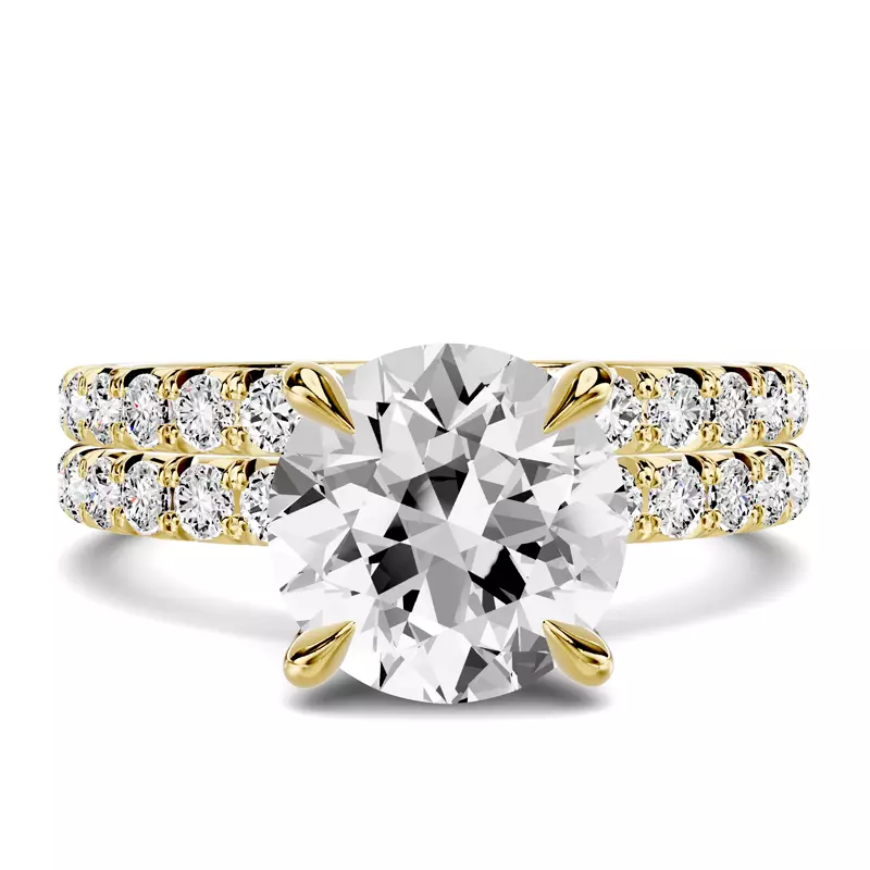 18K Yellow Gold Lumina French Pavé Band (1/2 ct. tw.)