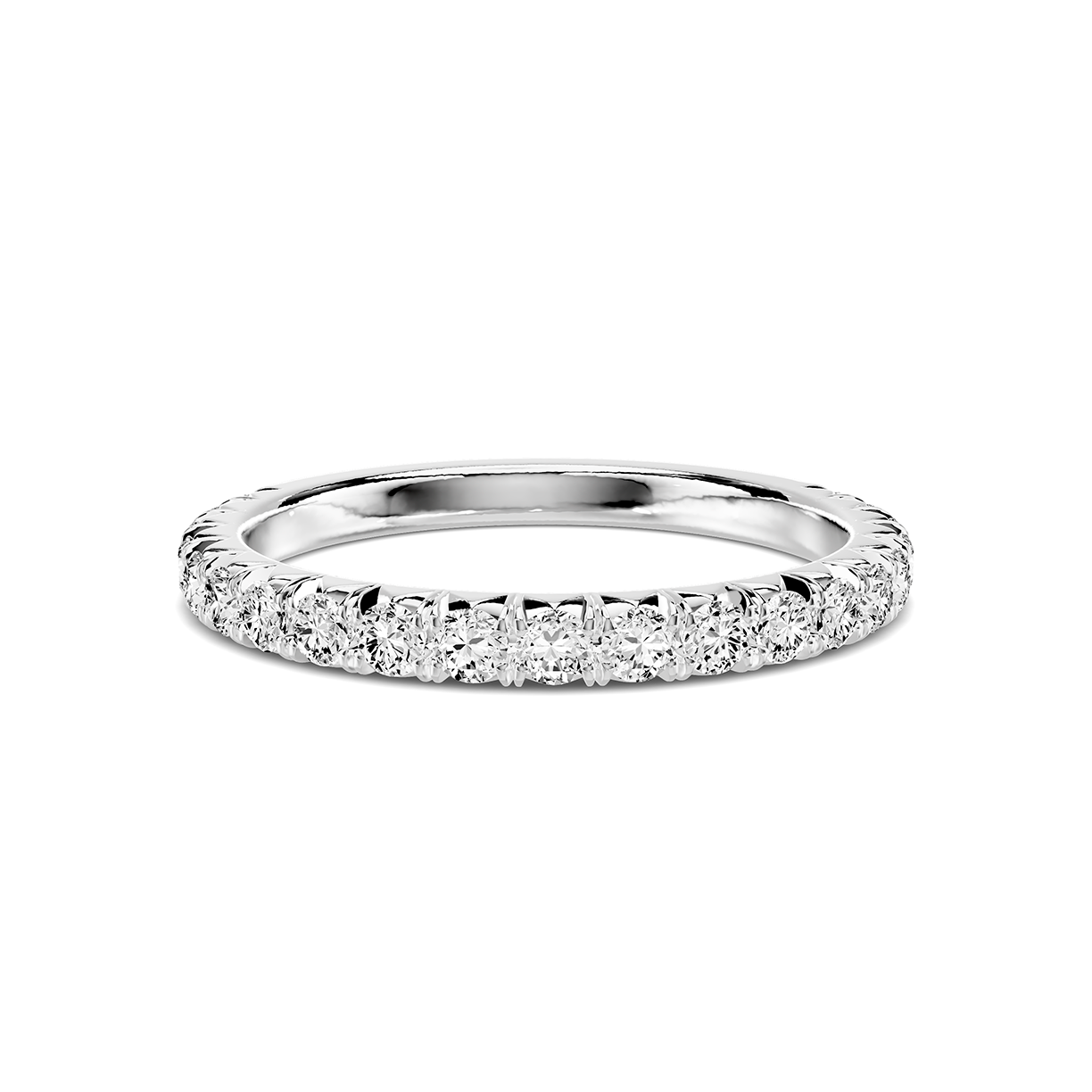 Platinum Lumina French Pavé Lab Band (1/2 ct. tw.)