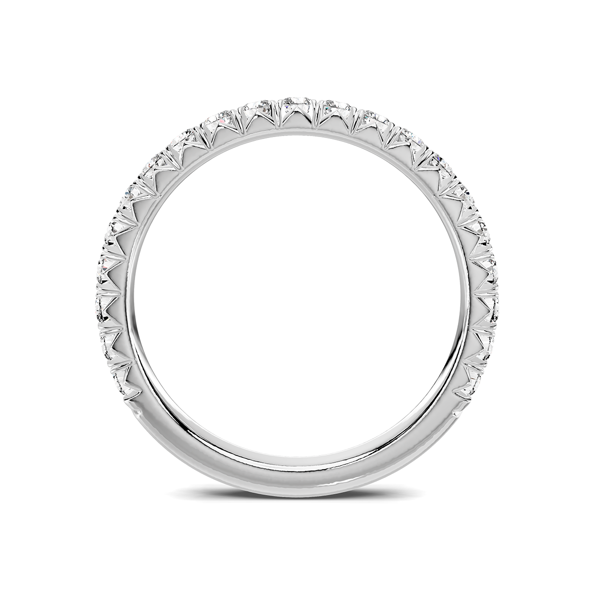 Platinum Lumina French Pavé Lab Band (1/2 ct. tw.)