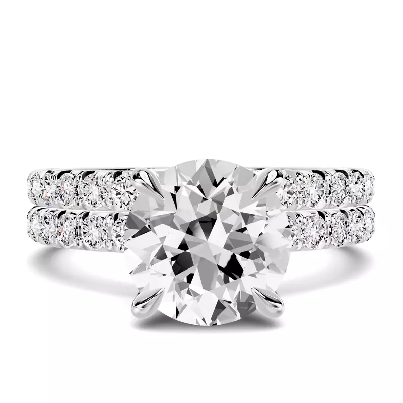 Platinum Lumina French Pavé Band (1/2 ct. tw.)