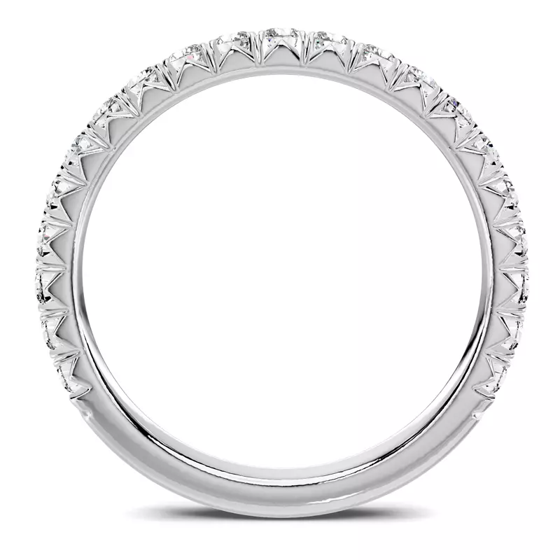 Platinum Lumina French Pavé Band (1/2 ct. tw.)