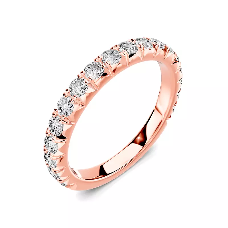 14K Rose Gold Lumina French Pavé Band (3/4 ct. tw.)