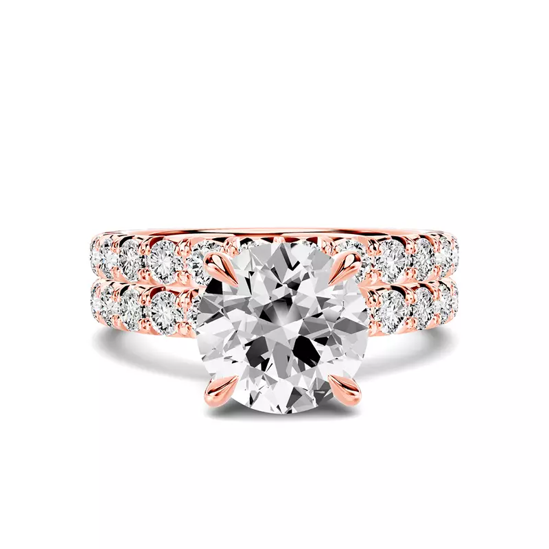 14K Rose Gold Lumina French Pavé Band (3/4 ct. tw.)