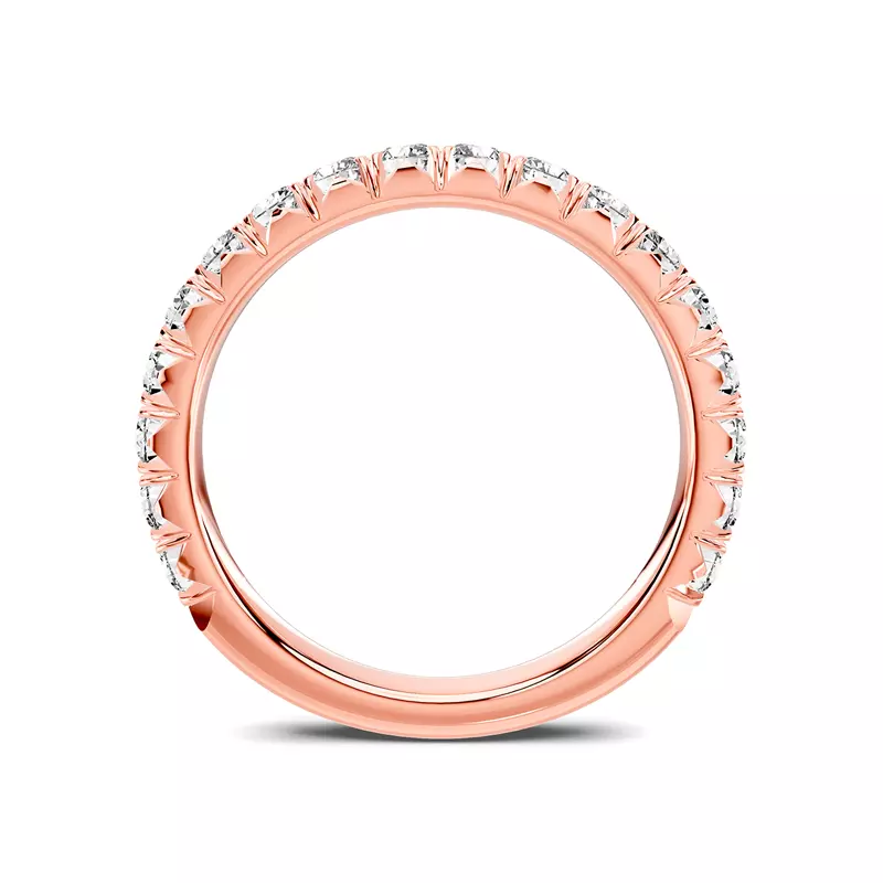 14K Rose Gold Lumina French Pavé Band (3/4 ct. tw.)