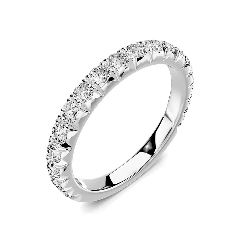 18K White Gold Lumina French Pavé Band (3/4 ct. tw.)