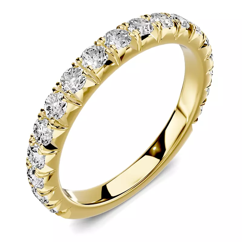 18K Yellow Gold Lumina French Pavé Band (3/4 ct. tw.)