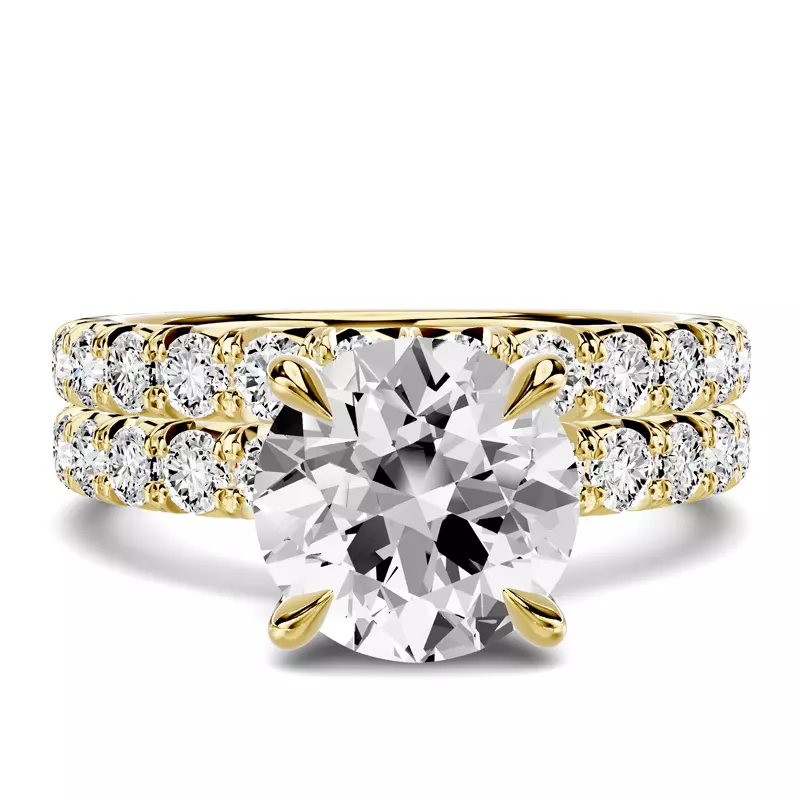 18K Yellow Gold Lumina French Pavé Band (3/4 ct. tw.)