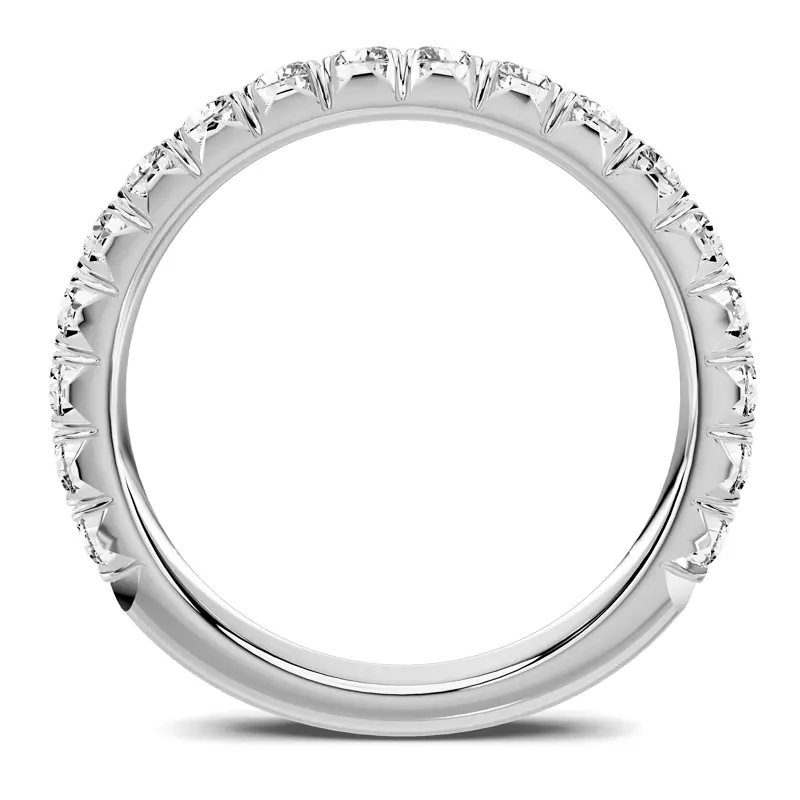 Platinum Lumina French Pavé Lab Band (3/4 ct. tw.)