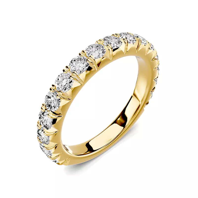 14K Yellow Gold Lumina French Pavé Lab Band (1 ct. tw.)