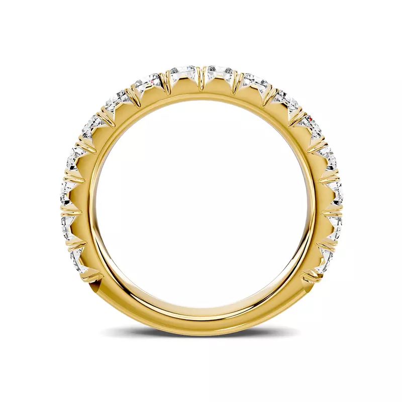14K Yellow Gold Lumina French Pavé Lab Band (1 ct. tw.)
