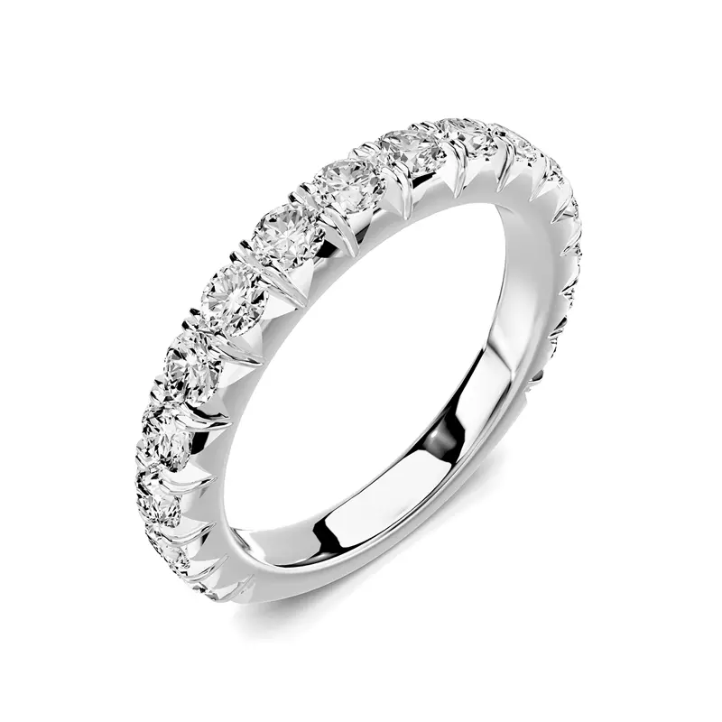18K White Gold Lumina French Pavé Lab Band (1 ct. tw.)