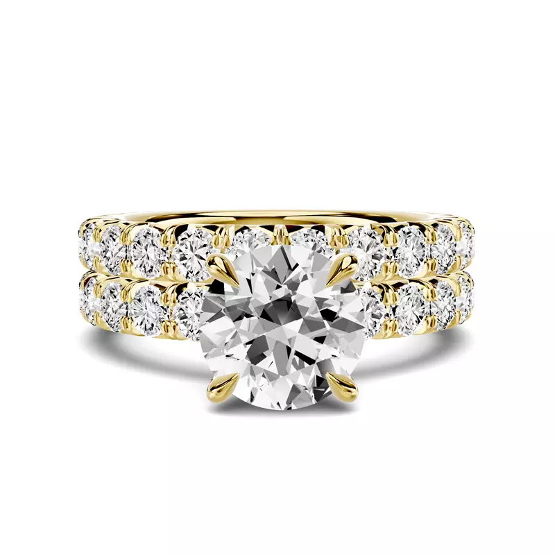 18K Yellow Gold Lumina French Pavé Band (1 ct. tw.)