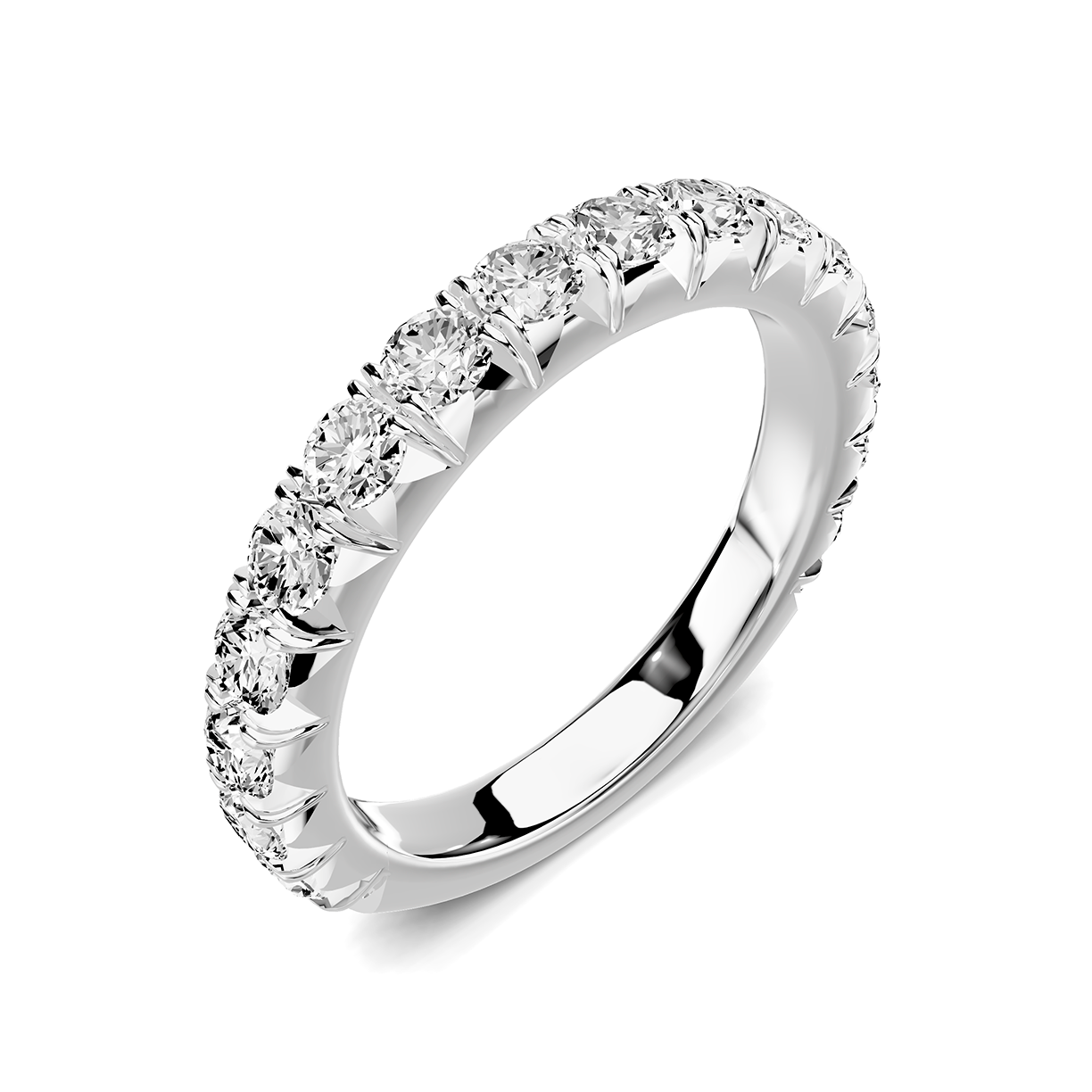 Platinum Lumina French Pavé Lab Band (1 ct. tw.)