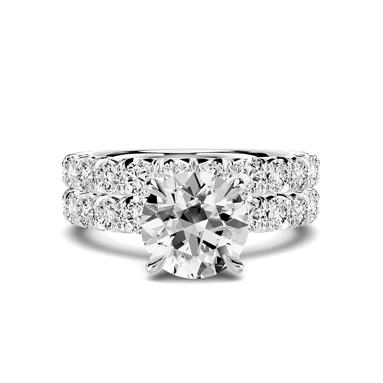 Platinum Lumina French Pavé Lab Band (1 ct. tw.)