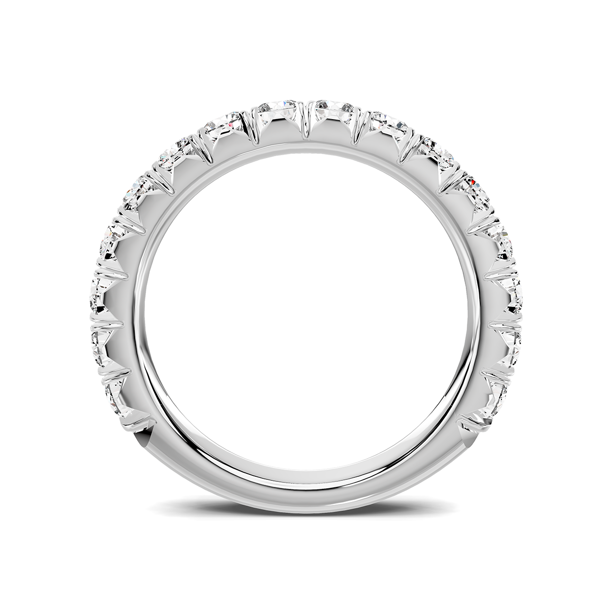 Platinum Lumina French Pavé Lab Band (1 ct. tw.)