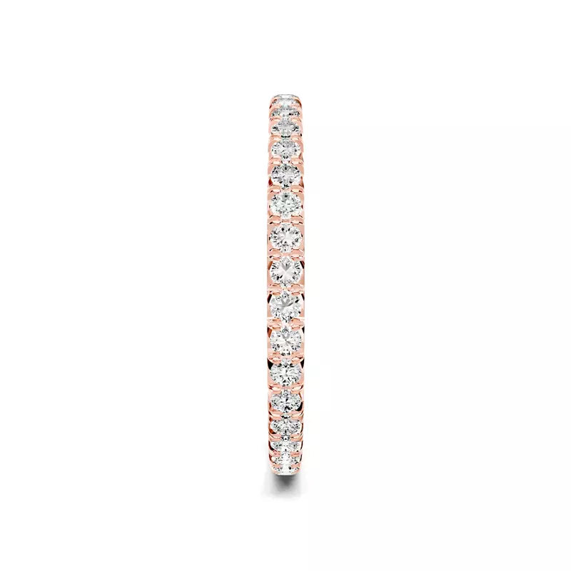 14K Rose Gold Lumina French Pavé Eternity Lab Band (1/2 ct. tw.)