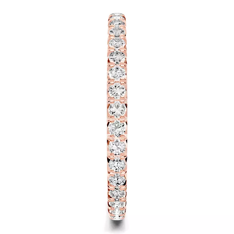 14K Rose Gold Lumina French Pavé Eternity Band (1/2 ct. tw.)