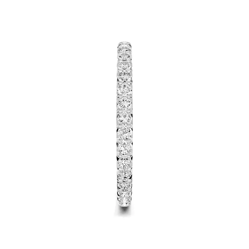 18K White Gold Lumina French Pavé Eternity Band (1/2 ct. tw.)